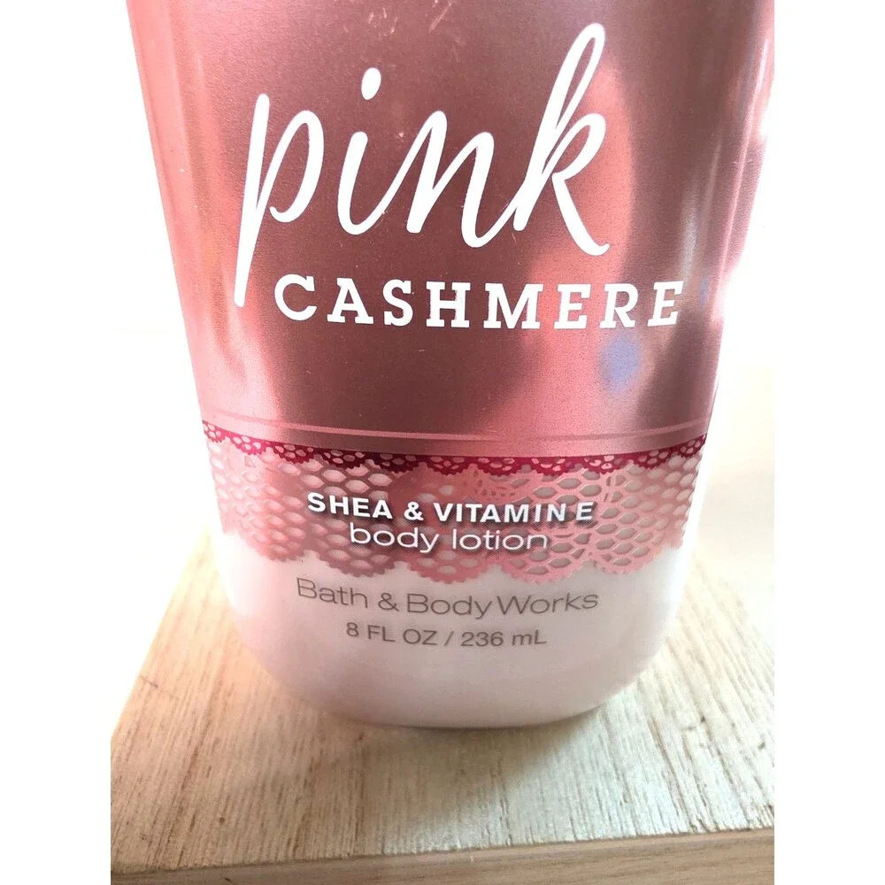 New Pink Cashmere Lotion Cream Shea Butter Vitamin E 8 Oz Bath & Body Works